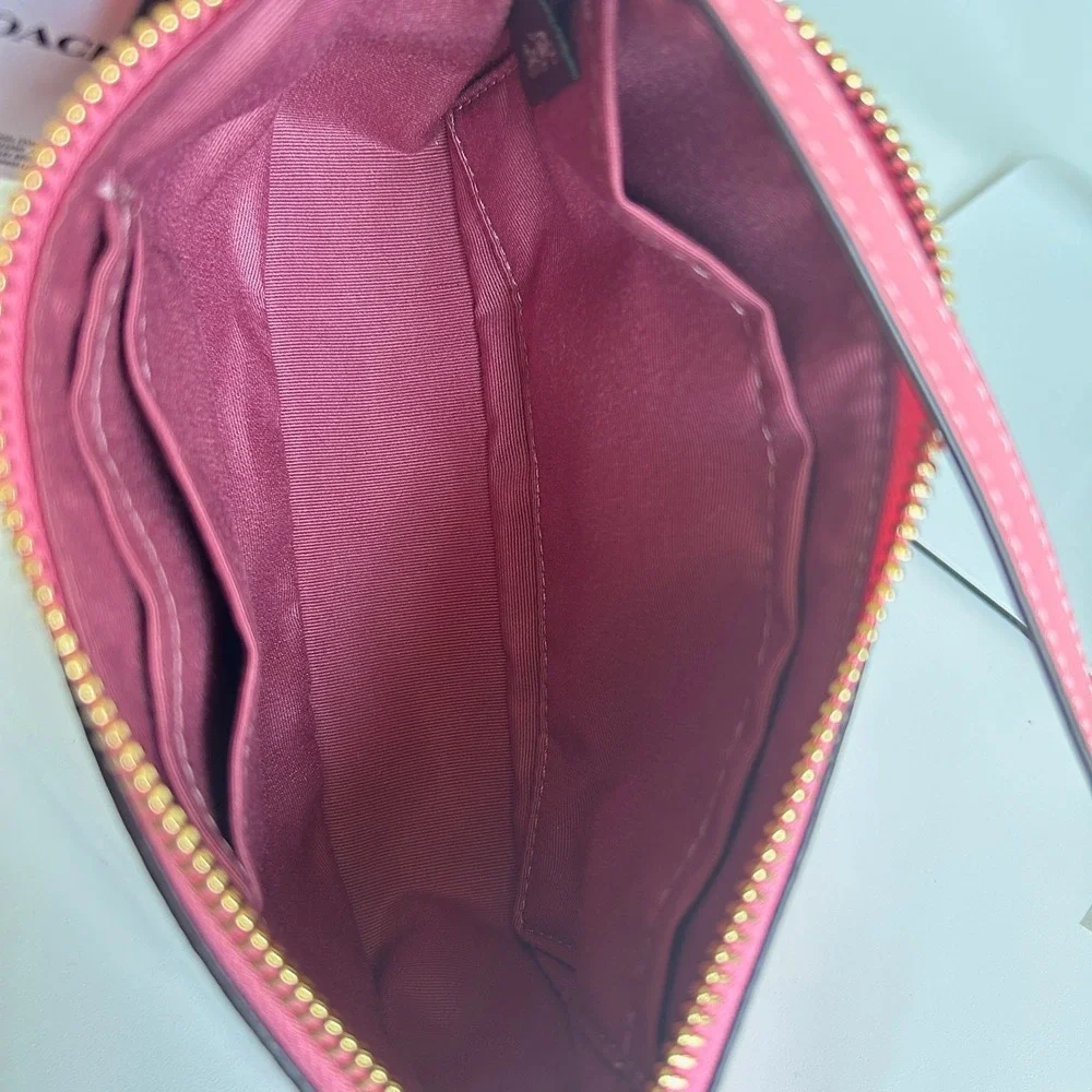 Coach Nolita 19 Pink Lemonade Signature Canvas‎ Wristlet Shoulder Bag NEW